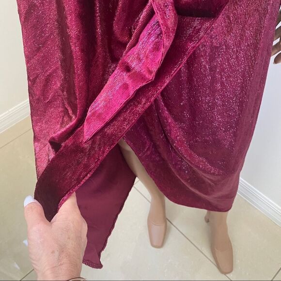 NEW Ted Baker Abinaa one shoulder midi dress XXL - Picture 7 of 16